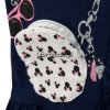 T-shirt Myszka Minnie z torebką granatowy